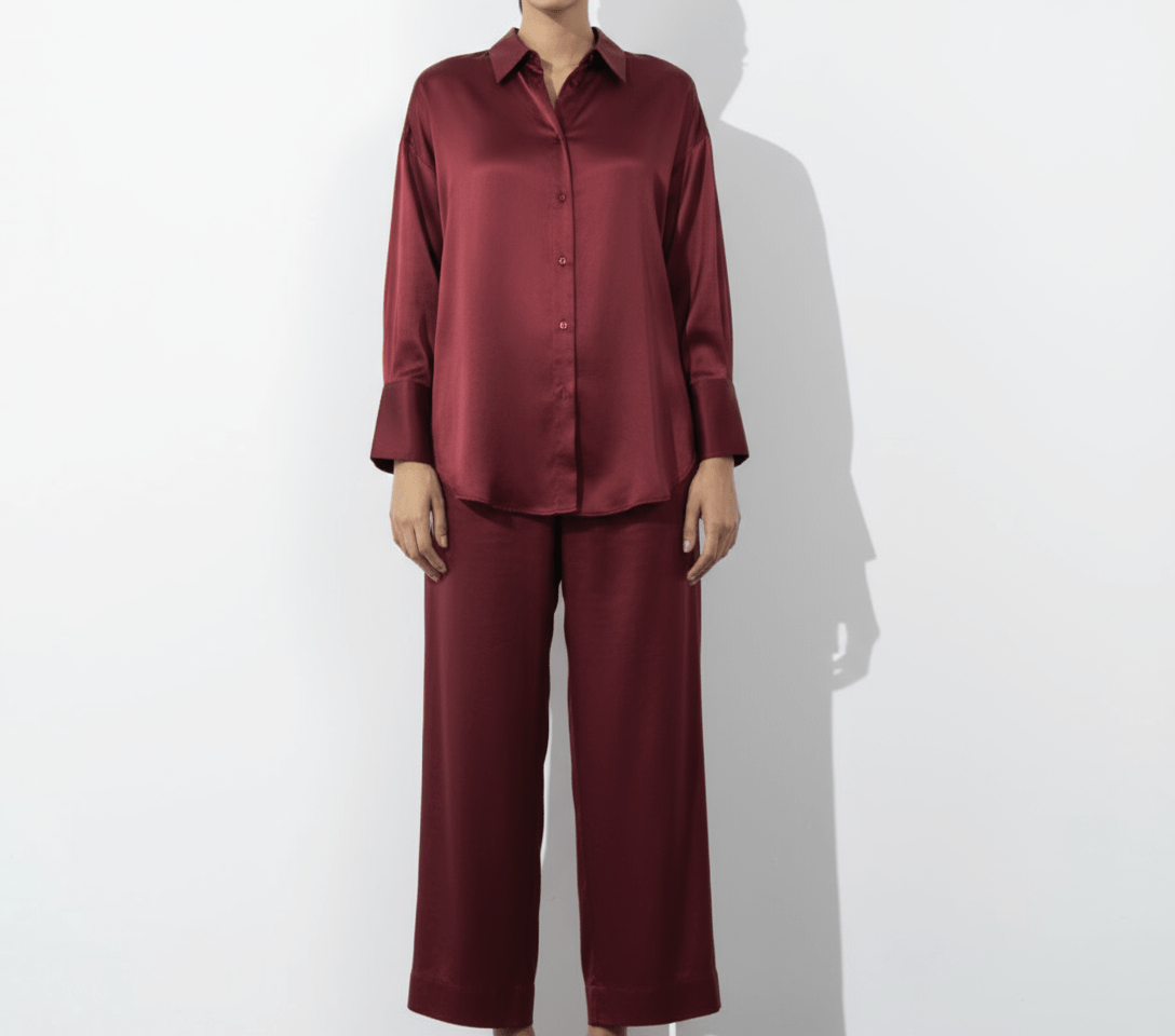 Solace Co - Ord (Burgundy) - Nure Dubai