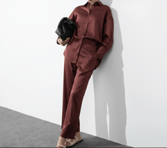 Solace Co - Ord (Burgundy) - Nure Dubai