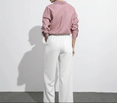 Solace Co - Ord (Pink & White) - Nure Dubai