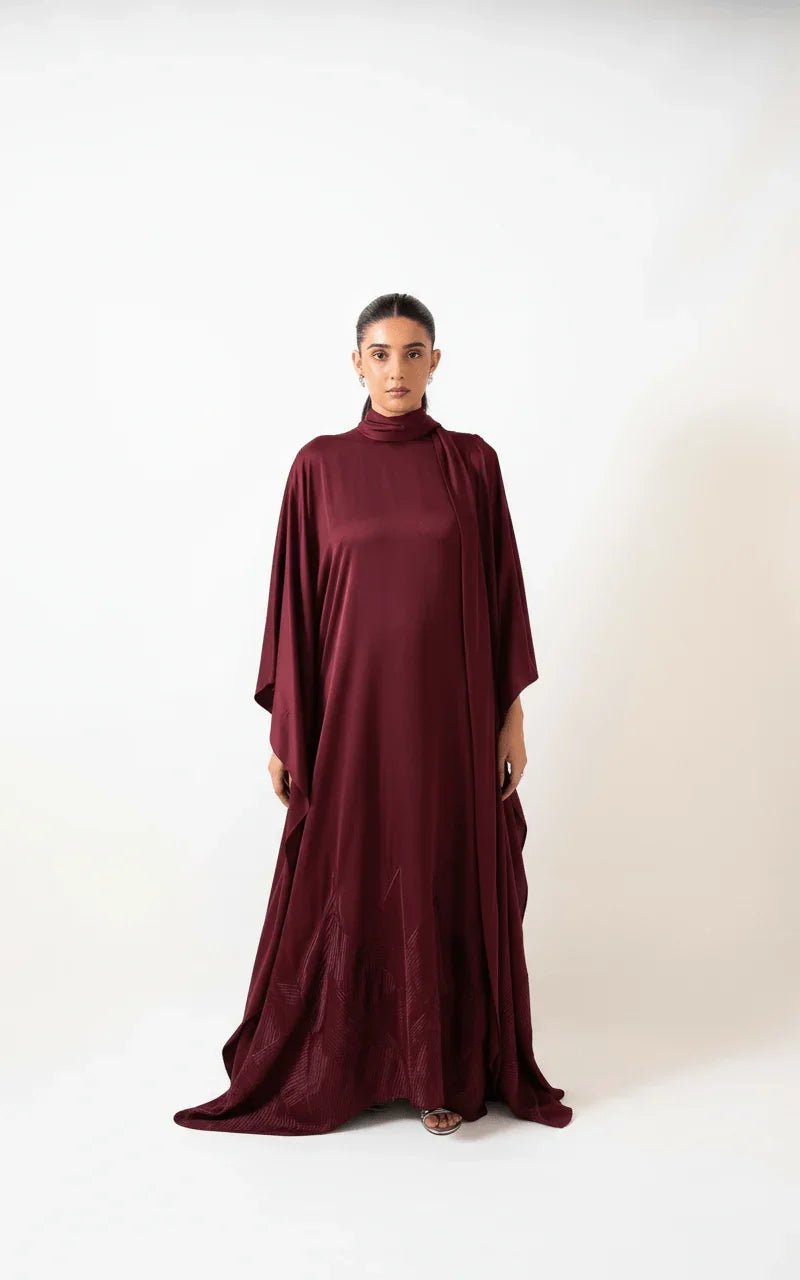 Zahra Noir (Burgundy) - Nure Dubai