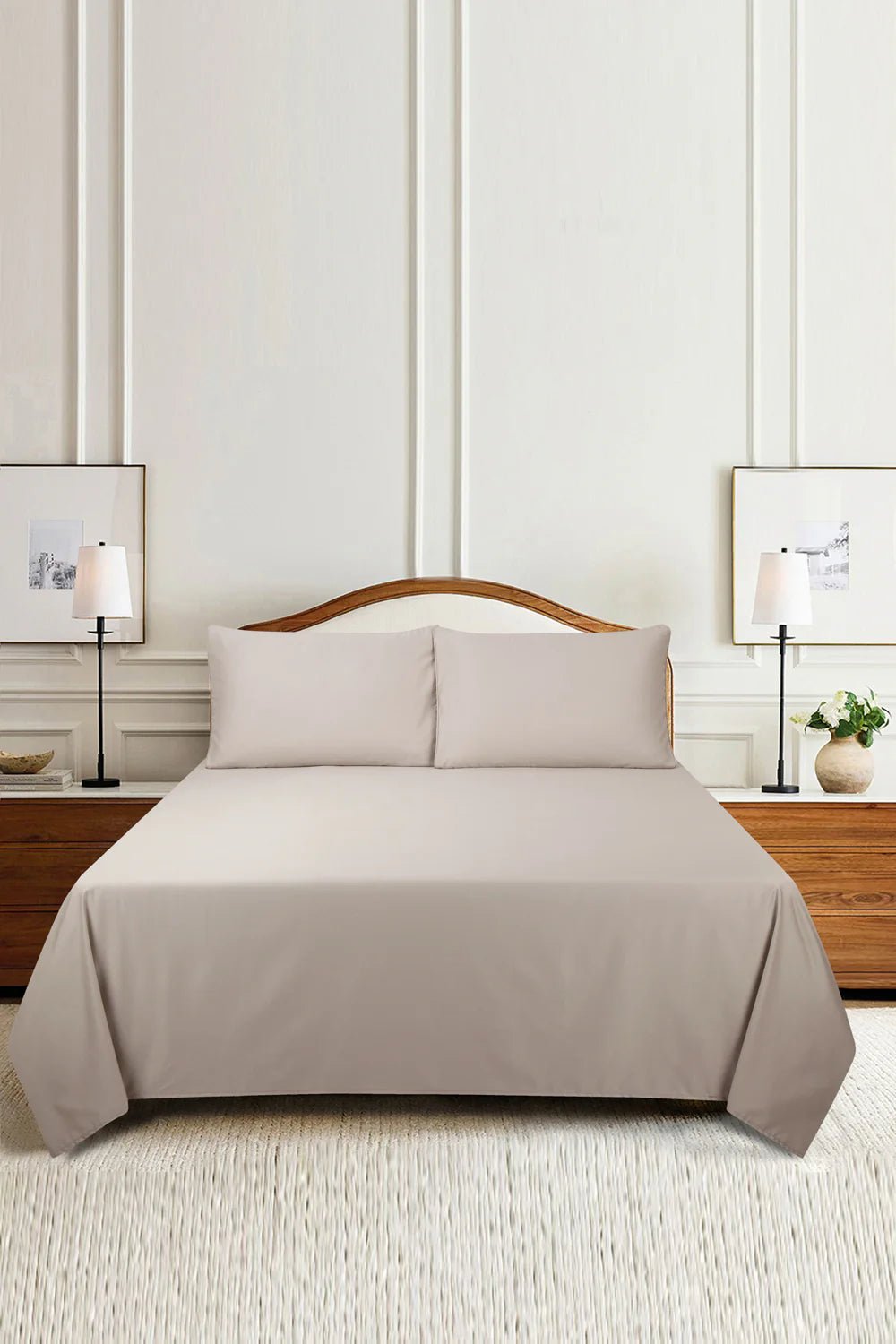 Lilac Ash TC - 600 Bed Sheet Set - Nure Dubai