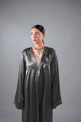 Monarch Abaya (Grey) - Nure Dubai